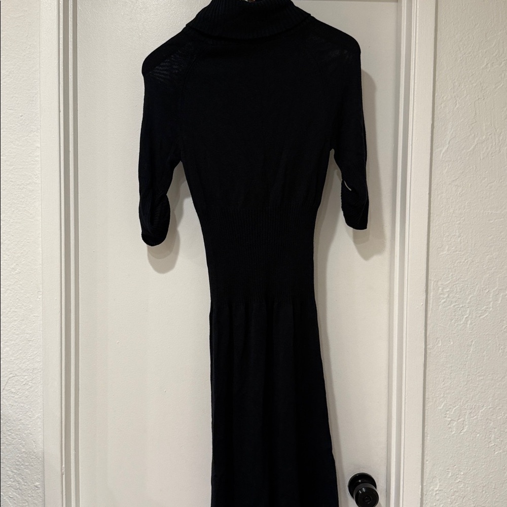 Athleta Black Short Sleeve Sweater Dress Sz S - Picture 7 of 7